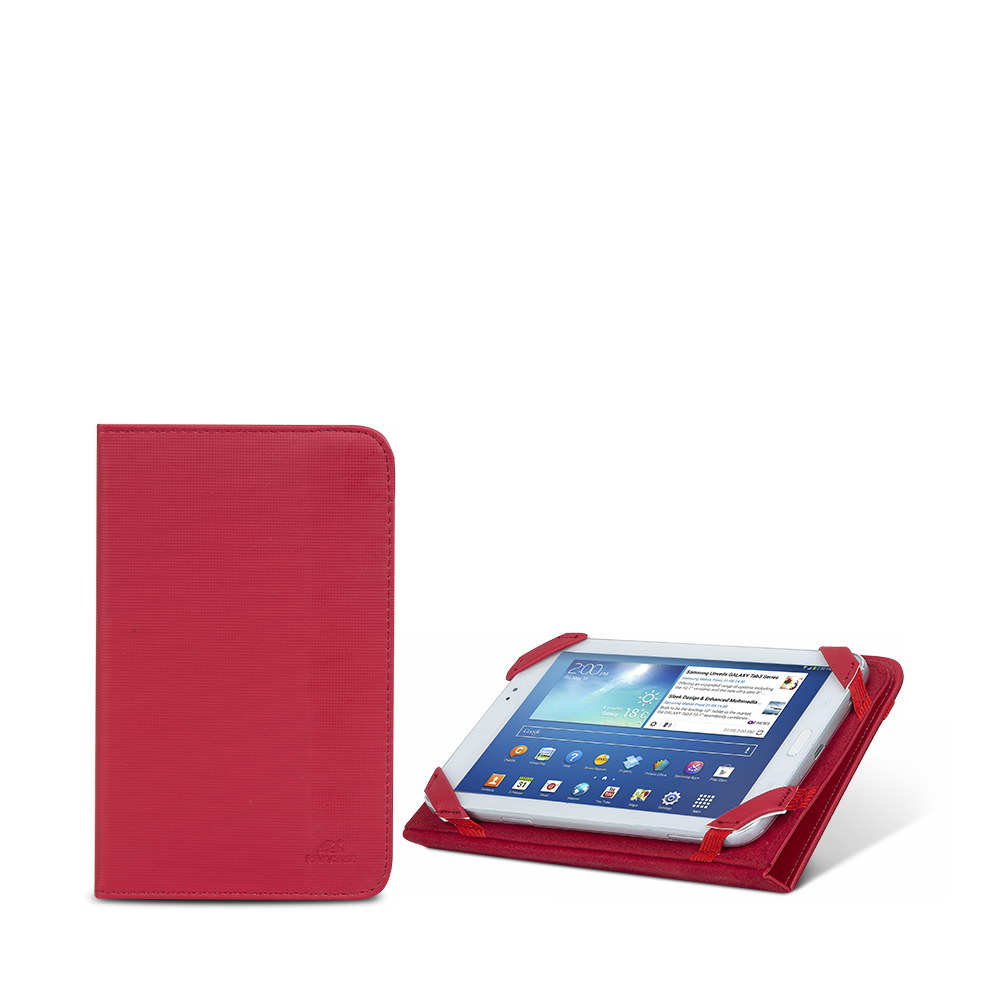3212 red kick-stand tablet folio 7