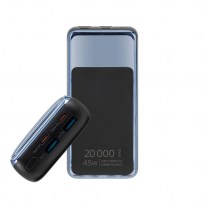 VA1075 (20000 mAh), negro UE, QC/PD Batería portátil de 45 W con LCD, para portátiles