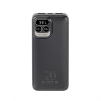 VA2521 (20000 mAh), negro UE, QC/PD Batería portátil de 20 W con LCD