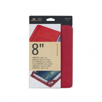 3214 red kick-stand tablet folio 8-8.8