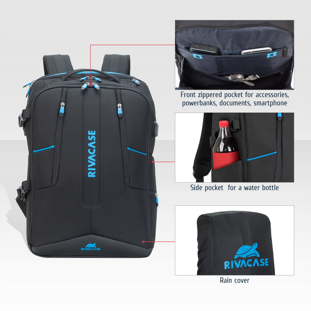 Laptop backpacks: 7860 black Gaming backpack 17.3
