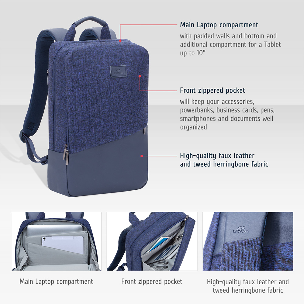 7960 blue MacBook Pro and Ultrabook backpack 15.6