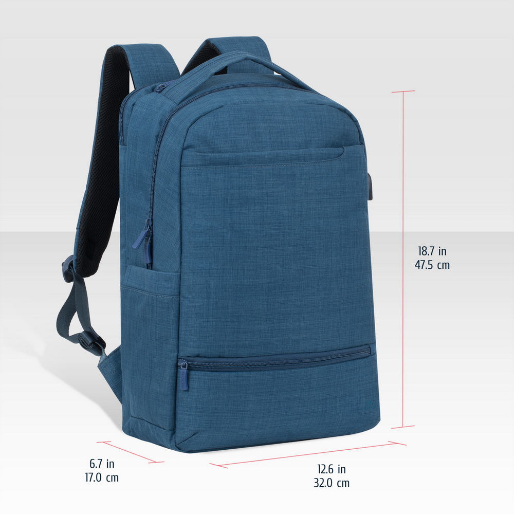 8365 blue carry-on Laptop backpack 17.3