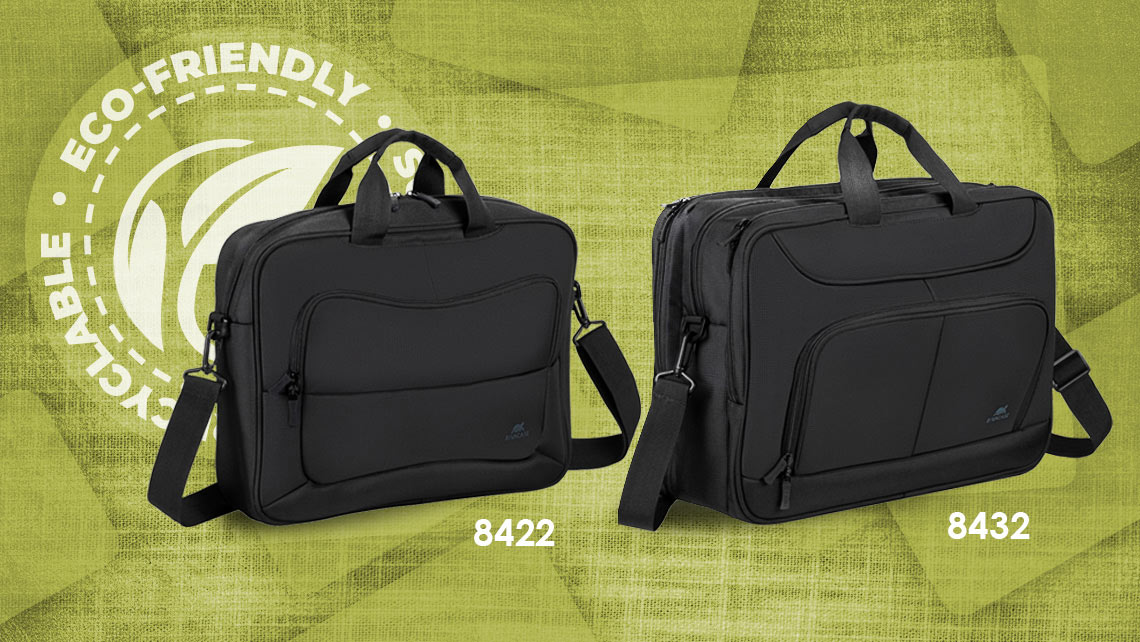 Новые вместительные сумки для ноутбуков 8422 и 8432 в экологичной коллекции Tegel 