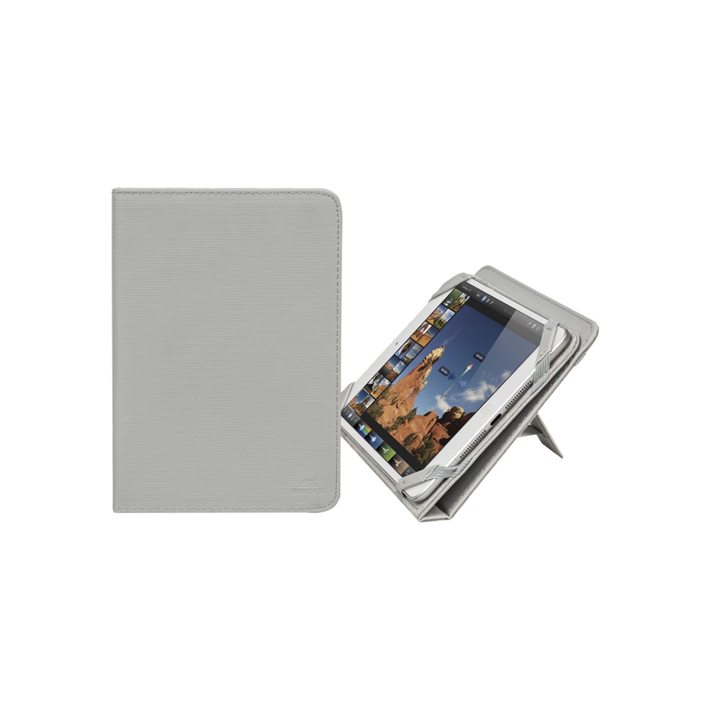 3204 light grey kick-stand tablet folio 8