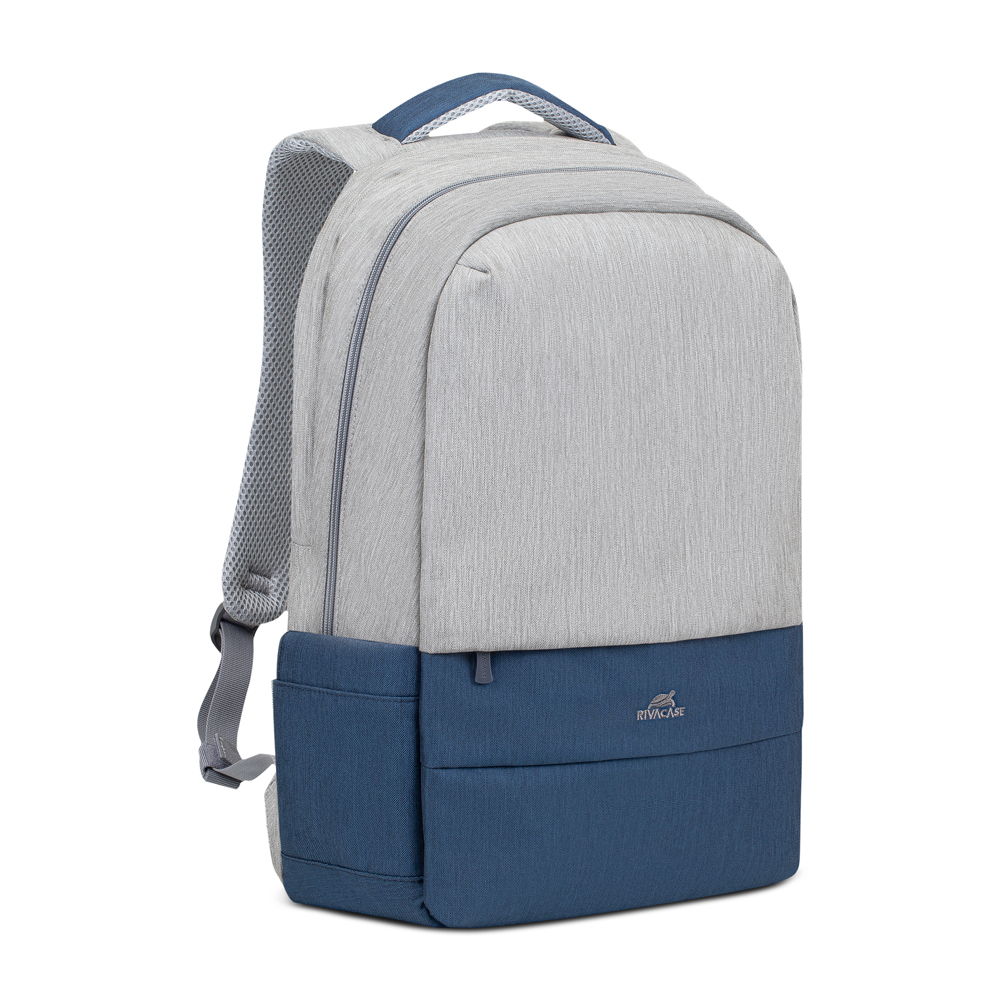 7567 grey/dark blue anti-theft Laptop backpack 17.3