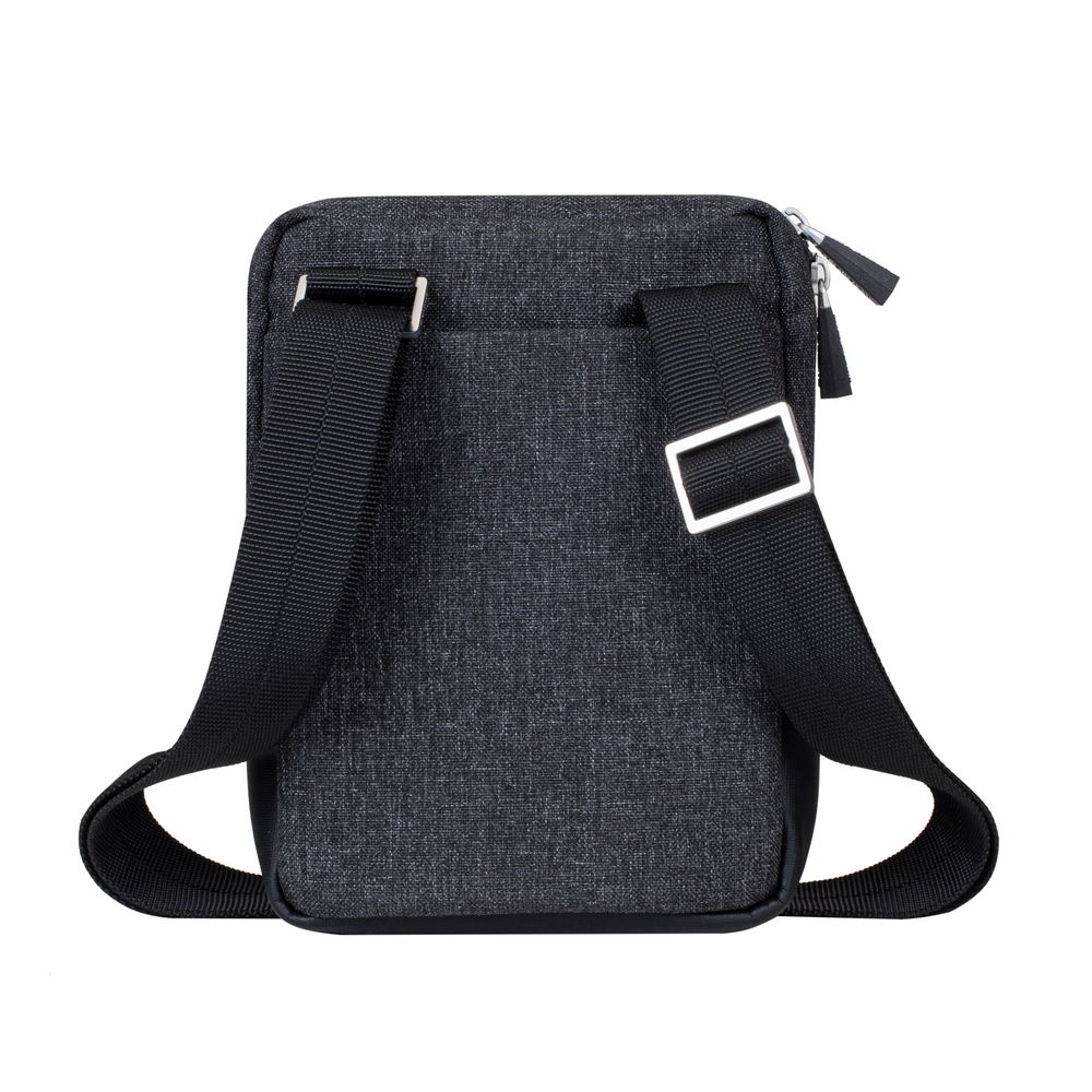 Waist & cross-body bags: 8810 black melange Crossbody bag for Tablets 8