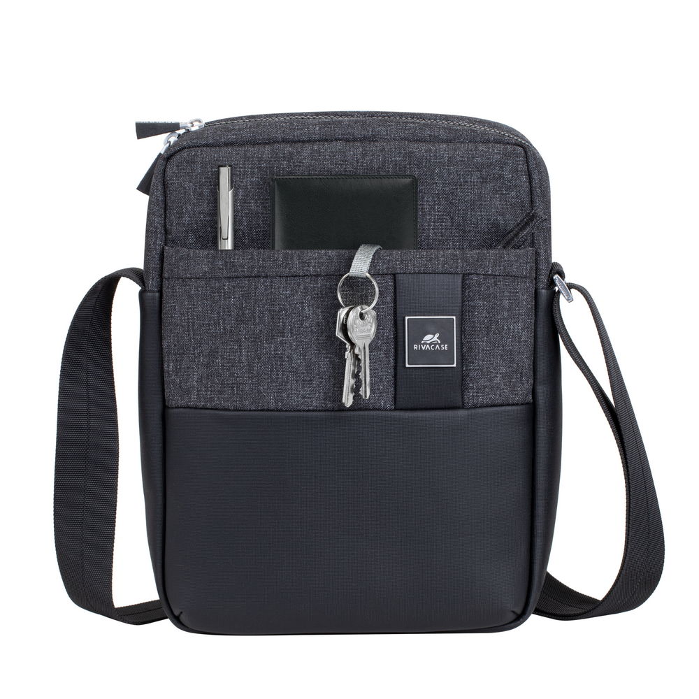 Waist & cross-body bags: 8811 black melange Crossbody bag for Tablets 11