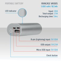 VA1005 (5000mAh) portable rechargeable battery