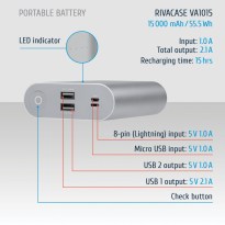VA1015 (15 000mAh) portable rechargeable battery