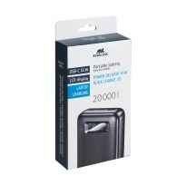 VA1082 (20000 mAh), negro UE, batería portátil PD 65W con LCD, para portátiles