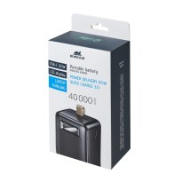 VA1084 (40000 mAh), negro UE, batería portátil PD 65W con LCD, para portátiles