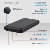 VA2037 (10000mAh) portable rechargeable battery