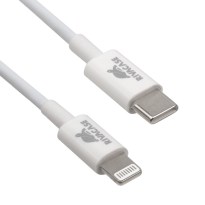 PS6017 WT10 USB-C / Lightning cable, 1m blanco