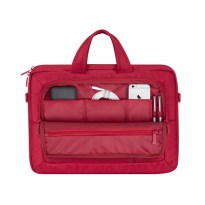 7530 sacoche à bandoulière en toile rouge pour ordinateurs portables 15,6