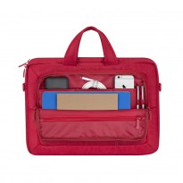 7530 sacoche à bandoulière en toile rouge pour ordinateurs portables 15,6