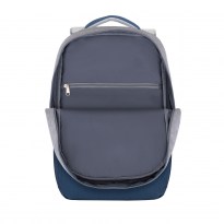 7567 grey/dark blue anti-theft Laptop backpack 17.3