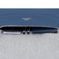 7567 grey/dark blue anti-theft Laptop backpack 17.3''