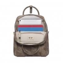 8925 beige Laptop backpack 13.3