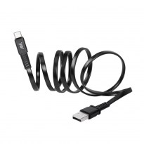VA6002 BK12 кабель Type C 2.0 – USB 1.2м черный
