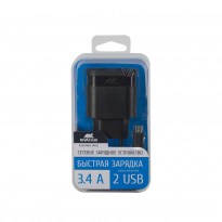 VA4123 BD1 RU сетевое ЗУ (2 USB /3.4 A)