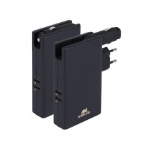 VA4749 EN portable rechargeable battery with built-in wall and car chargers