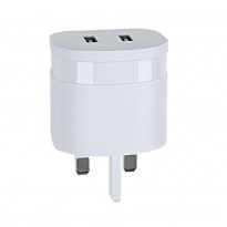 VA4423 WD1 wall charger white 3.4A, 2USB, with Micro USB cable